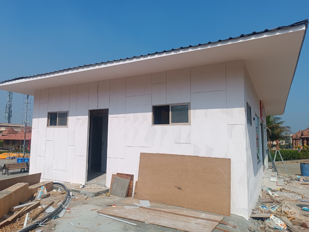 Swami Narayan Mandir sacred campus structure
